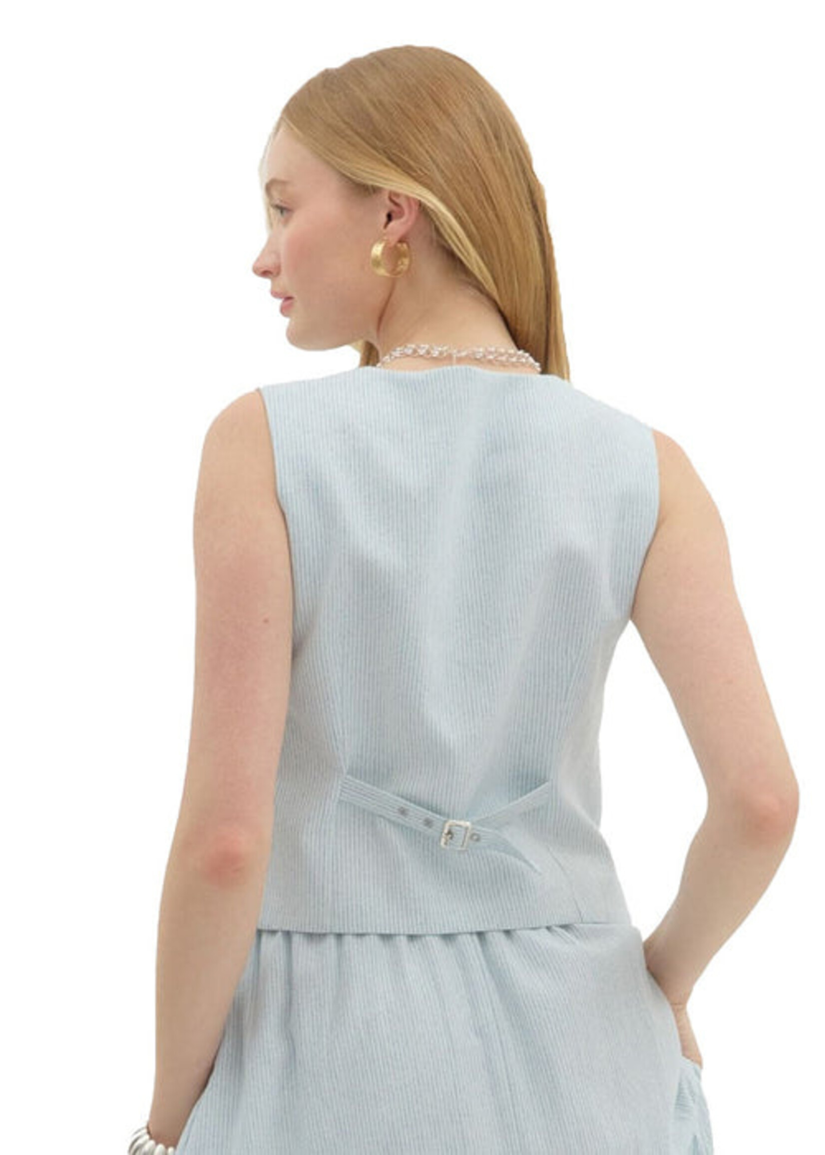 Entro Stripe Asymmetrical Vest