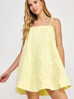Strut & Bolt Lemon Contrast Stitch Dress