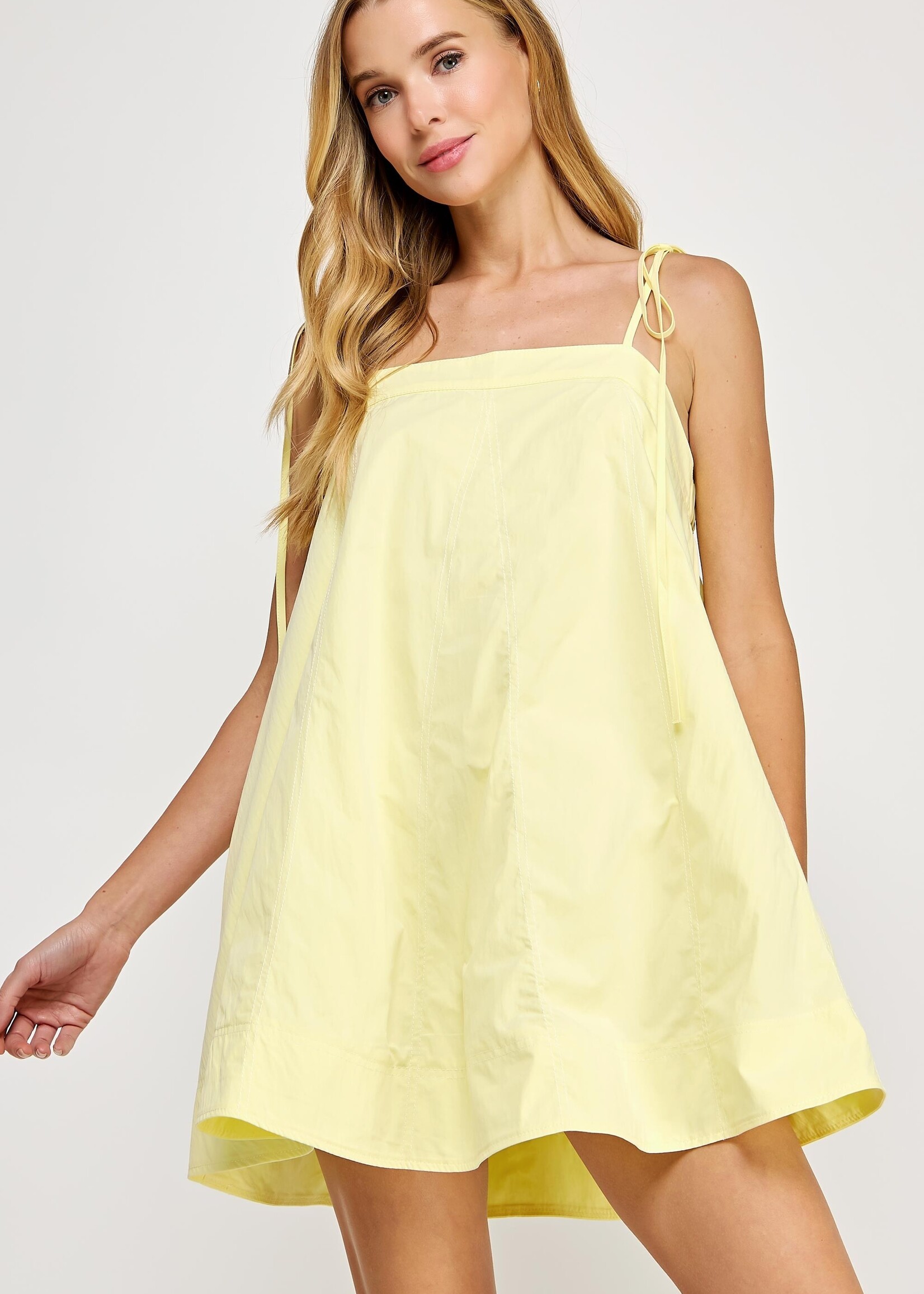 Strut & Bolt Lemon Contrast Stitch Dress
