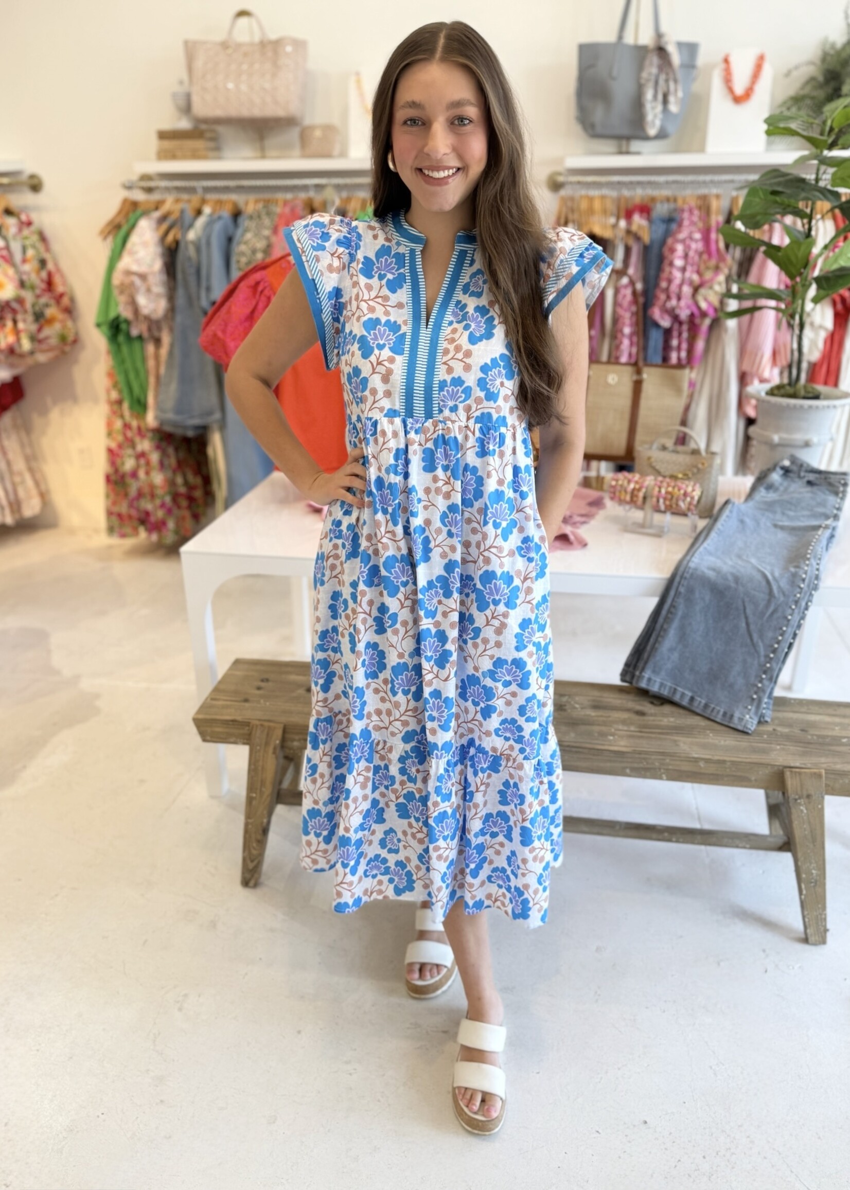 Entro June Print Dress