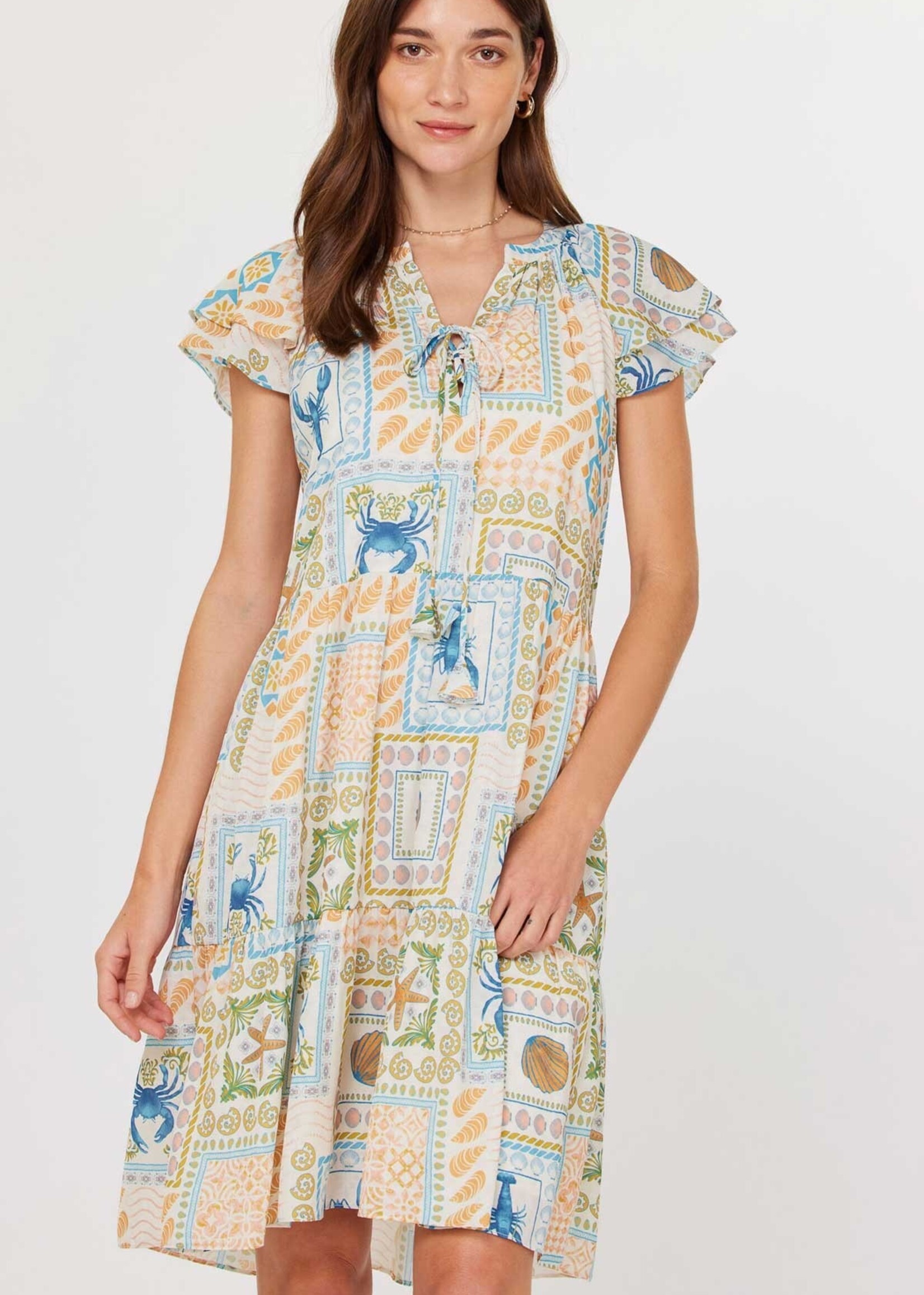 Seashell Flutter Mini Dress