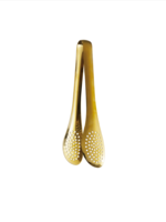 Gold Slotted Tongs