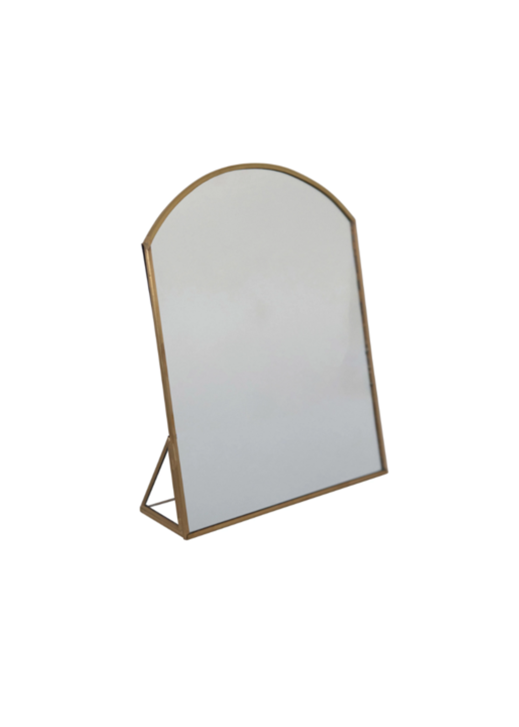 Gold Countertop Stand Mirror