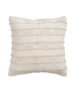 Beige Woven Stripe Pillow