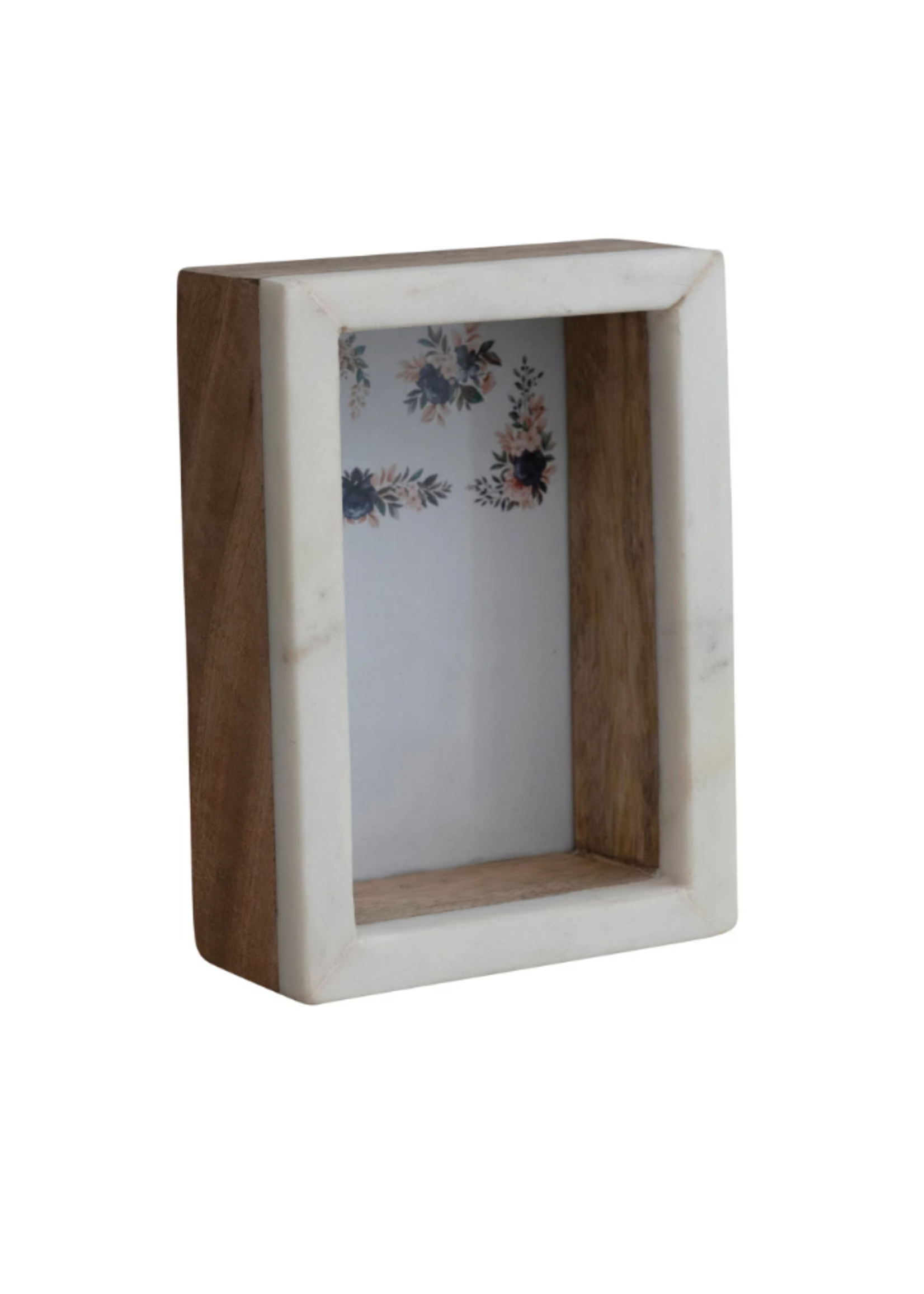 Marble & Wood Box Picture Frame
