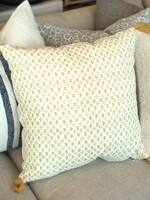 Mustard Print Pillow