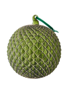 Green Quilted Ball Ornament