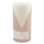 Northern Lights White Pillar Candle 3x6"