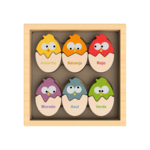 Begin Again Bilingual Eggs Wood Puzzle