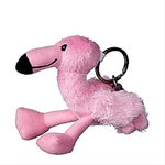 Stuffed Animal House ZipperPull Flamingo