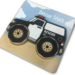 Begin Again Rescue Truck Wood Puzzle