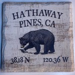 Mill Wood Hathaway Pines Stone Coaster