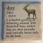 Mill Wood Deer Stone Coaster