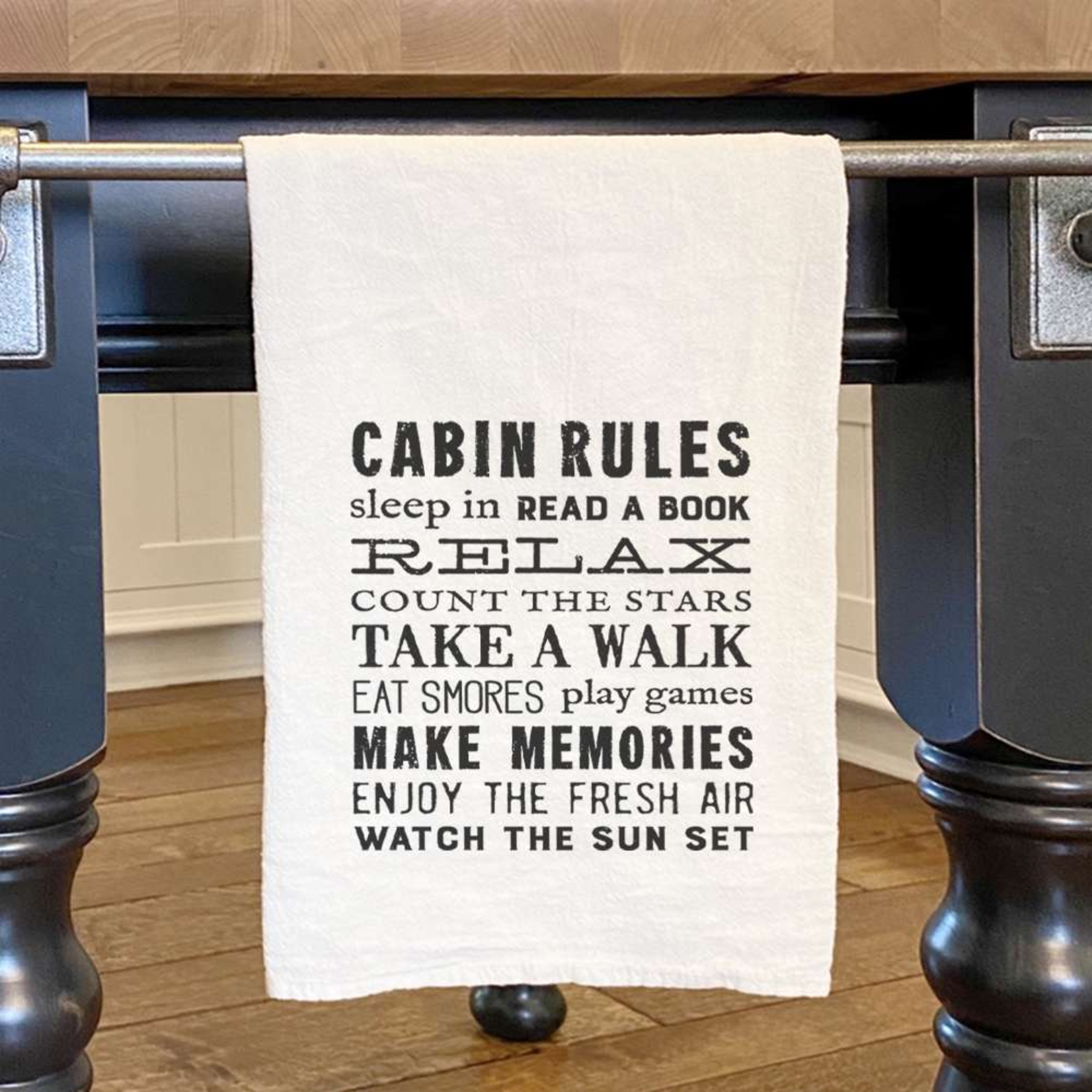 North & Pine Cabin Rules Towel