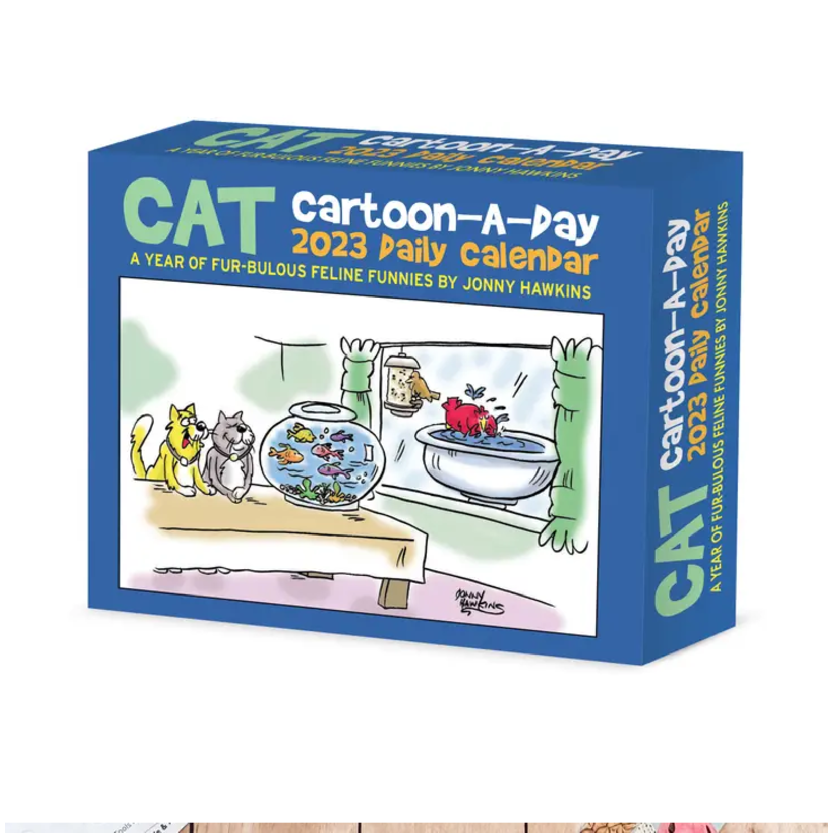 Willow Creek Press Cat Cartoon-a-Day Box Calendar