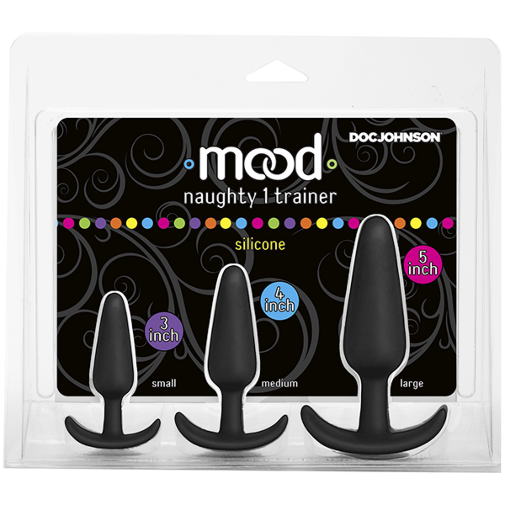 DOC JOHNSON MOOD - NAUGHTY 1 TRAINER SET BLACK