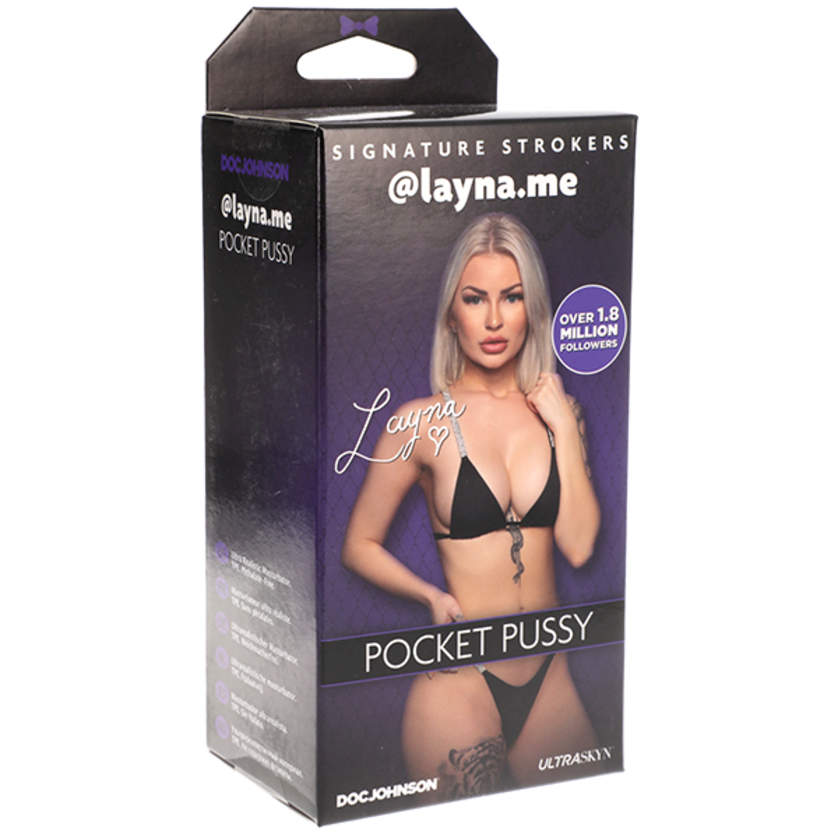 DOC JOHNSON SIGNATURE STROKERS - GIRLS OF SOCIAL MEDIA - @LAYNA.ME - ULTRASKYN POCKET PUSSY