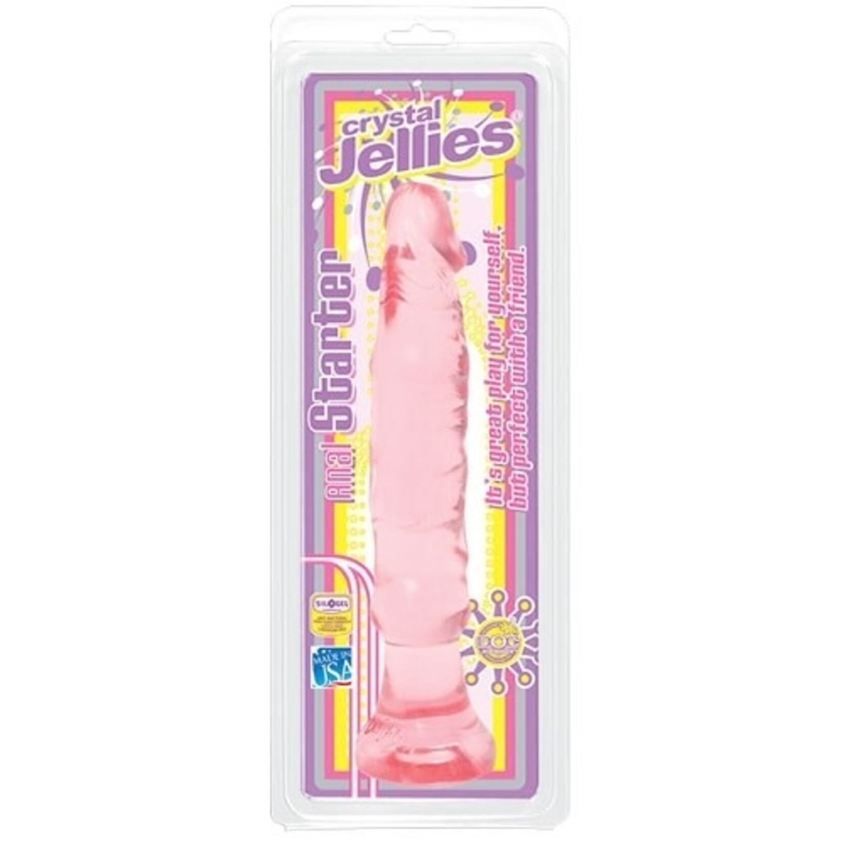 DOC JOHNSON CRYSTAL JELLIES - ANAL STARTER 6" PINK