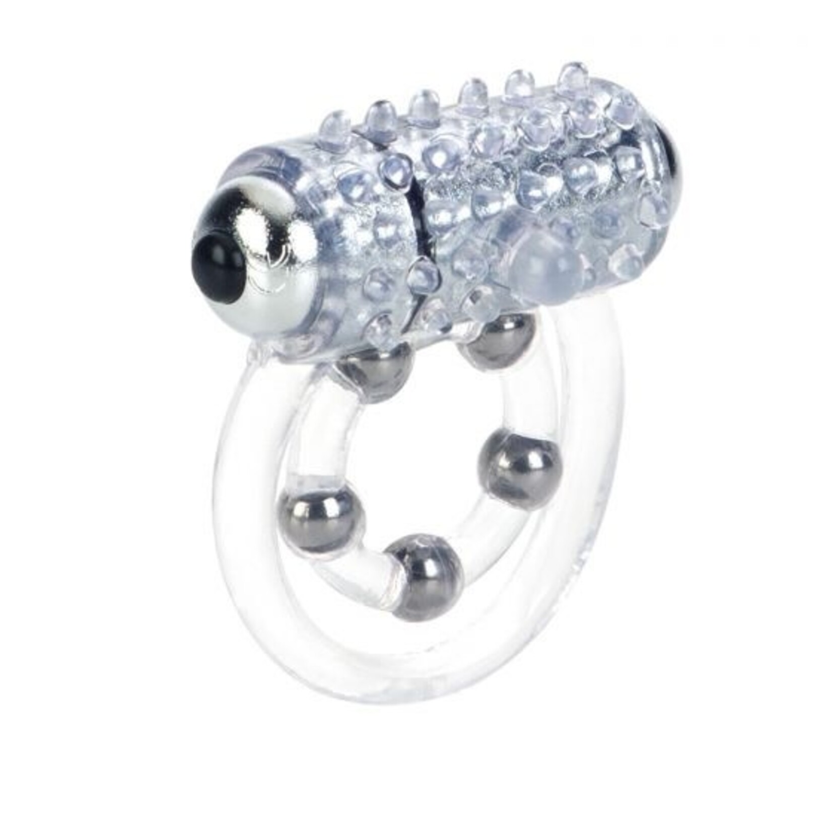 CALEXOTICS 5 BEAD MAXIMUS RING - CLEAR