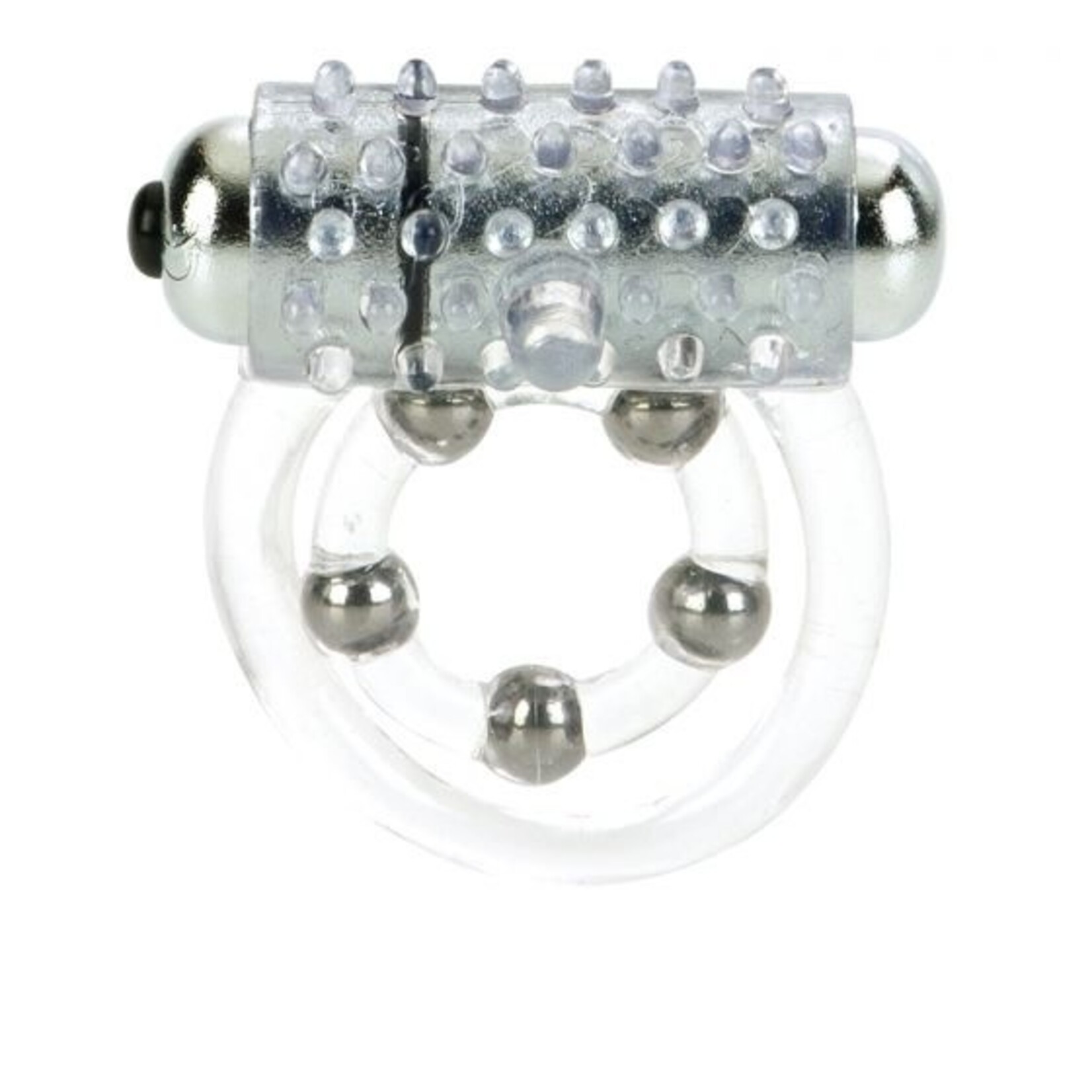 CALEXOTICS 5 BEAD MAXIMUS RING - CLEAR