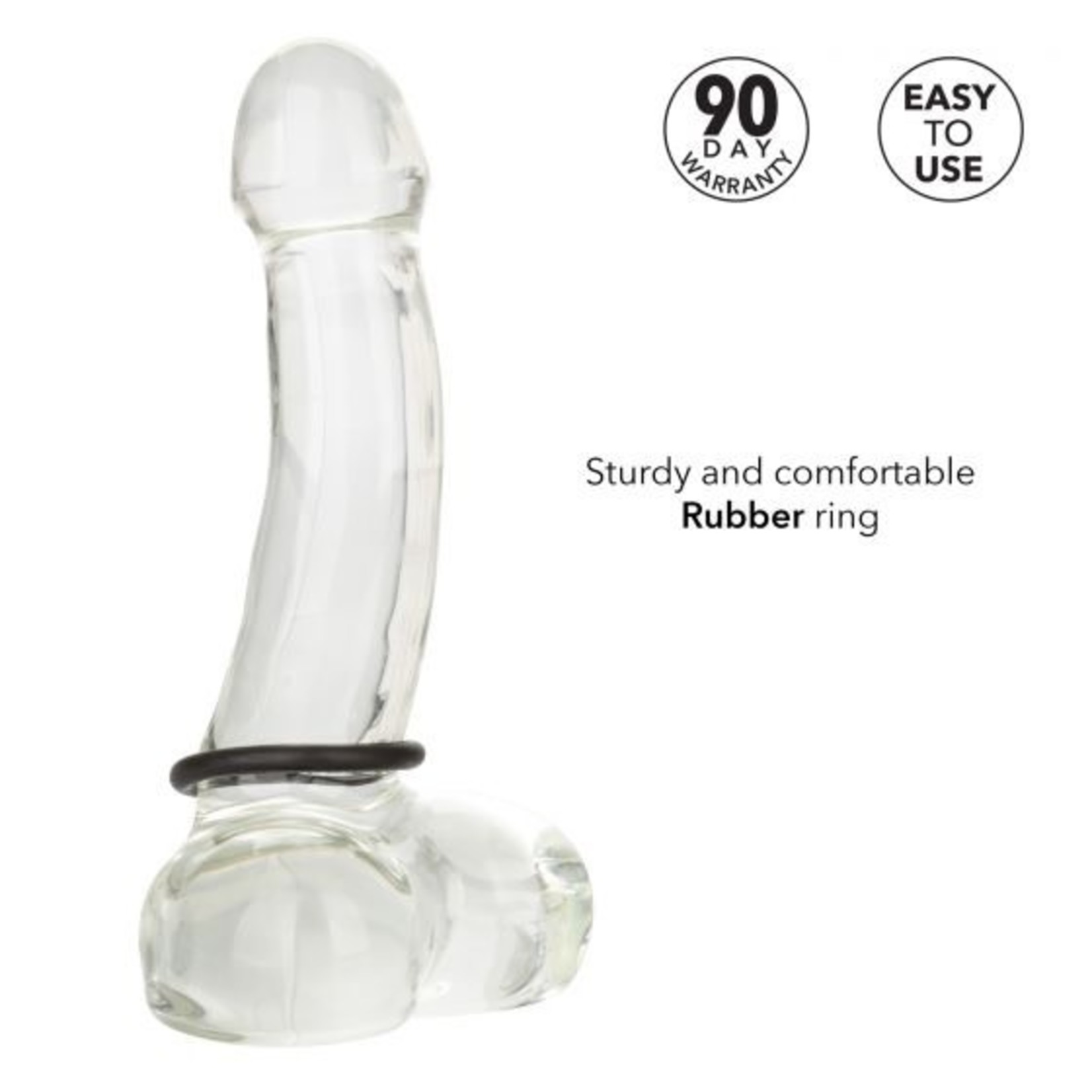 CALEXOTICS CAL EXOTICS BLACK RUBBER RING MEDIUM