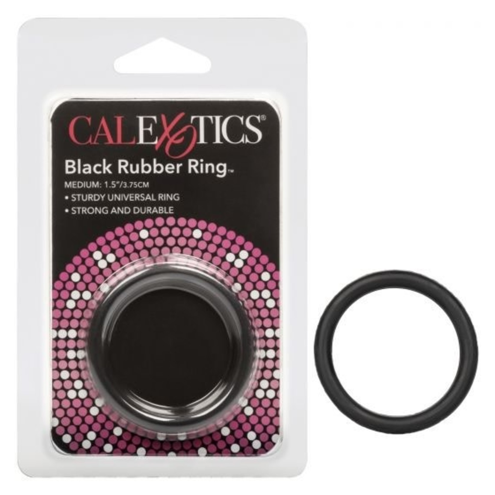 CALEXOTICS CAL EXOTICS BLACK RUBBER RING MEDIUM