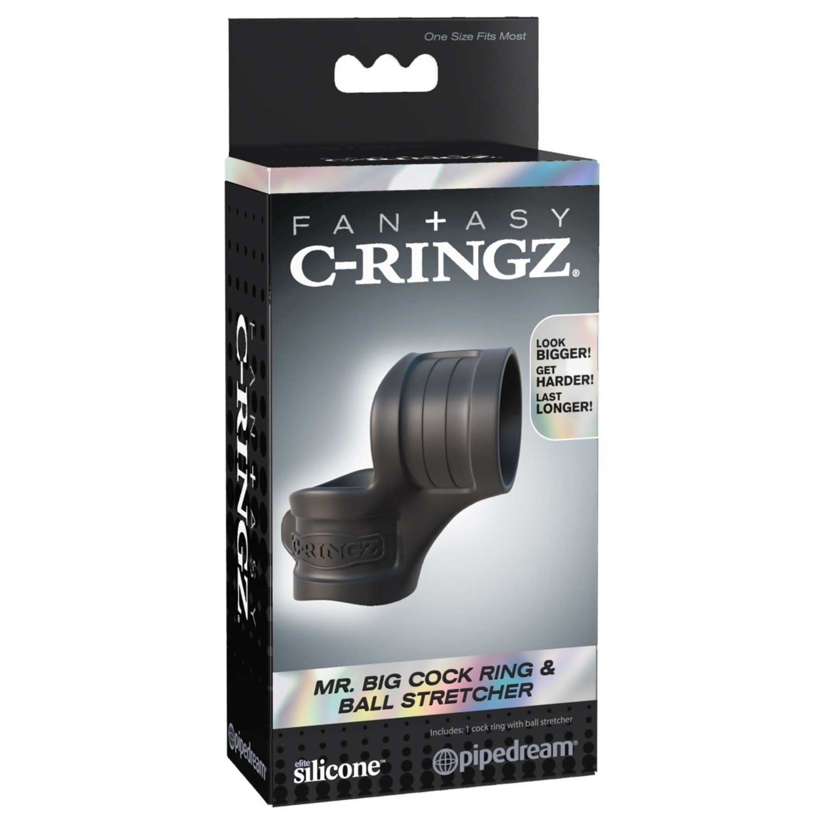 PIPEDREAM FANTASY C-RING MR.BIG COCK RING AND BALL STRETCHER