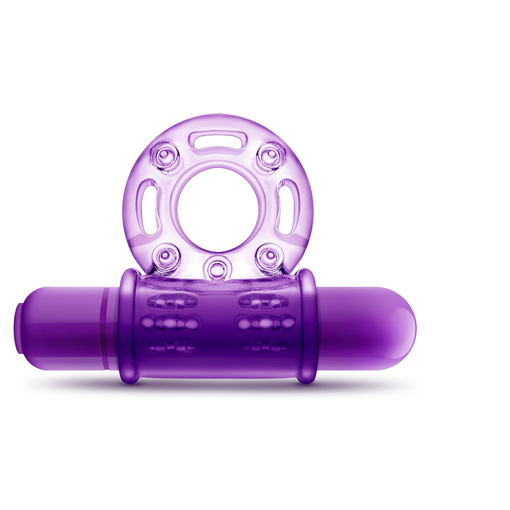 BLUSH - PLAY WITH ME - COUPLES PLAY - VIBRATING COCK RING - PURPLE