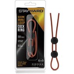 BLUSH BLUSH - STAY HARD - SILICONE DOUBLE LOOP COCK RING - RED