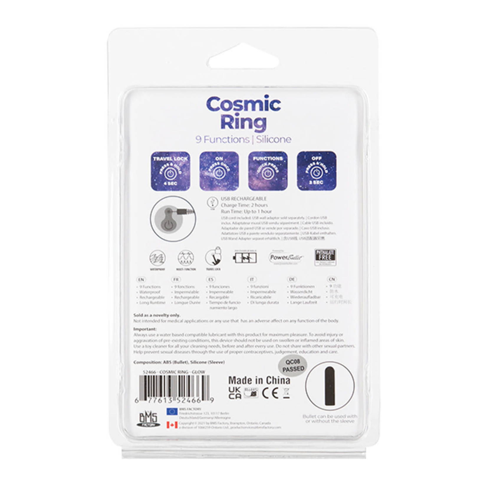 COSMIC RECHARGEABLE COCKRING