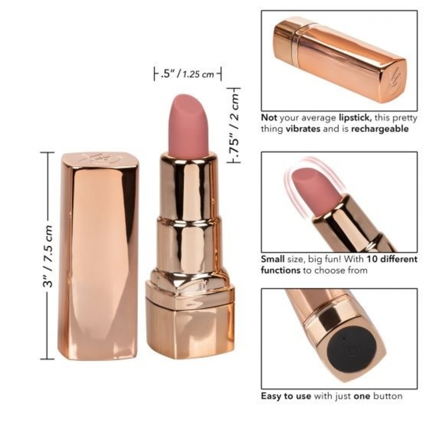 HIDE & PLAY RECHARGEABLE LIPSTICK - NUDE