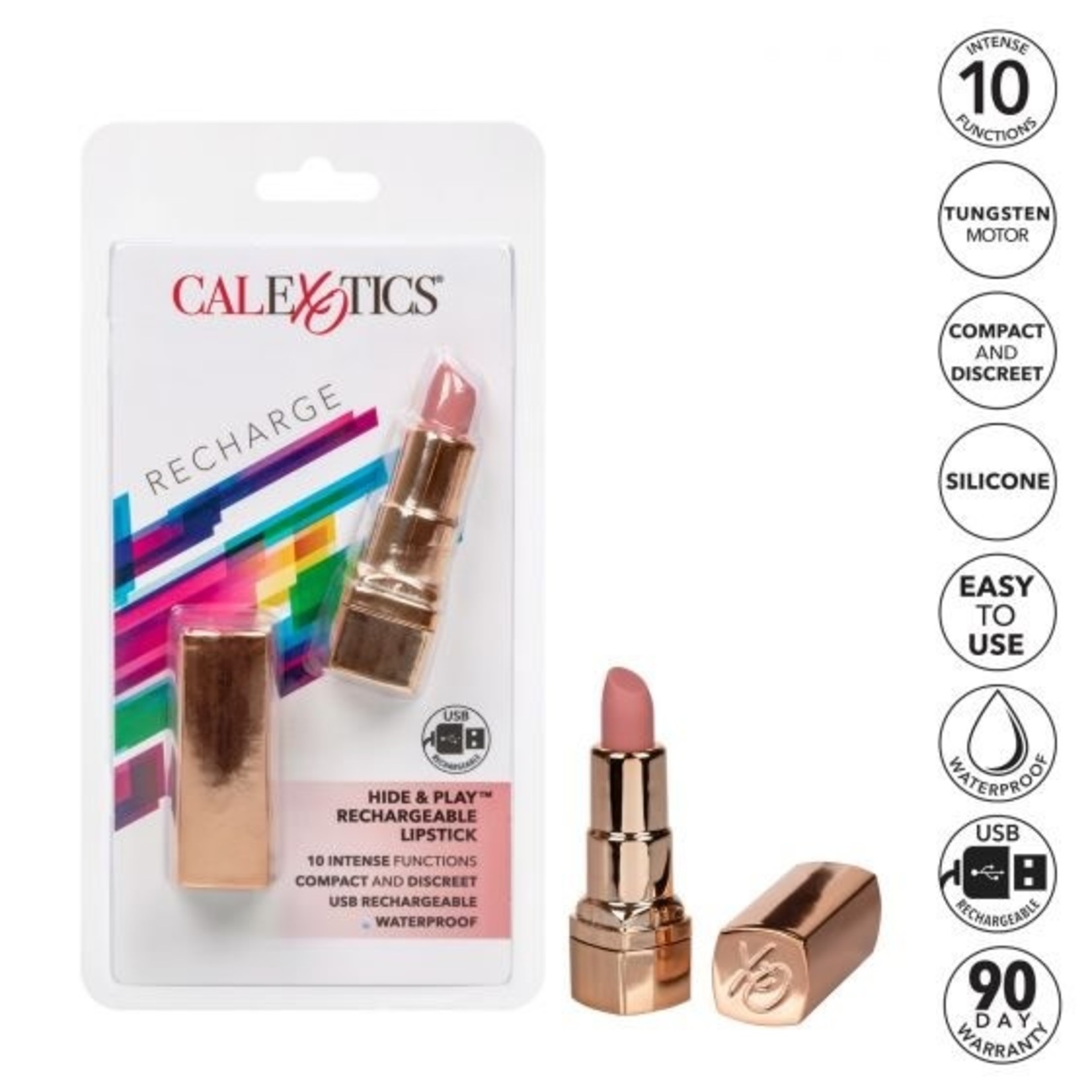 HIDE & PLAY RECHARGEABLE LIPSTICK - NUDE