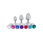 STAINLESS STEEL JEWEL PLUG SMALL