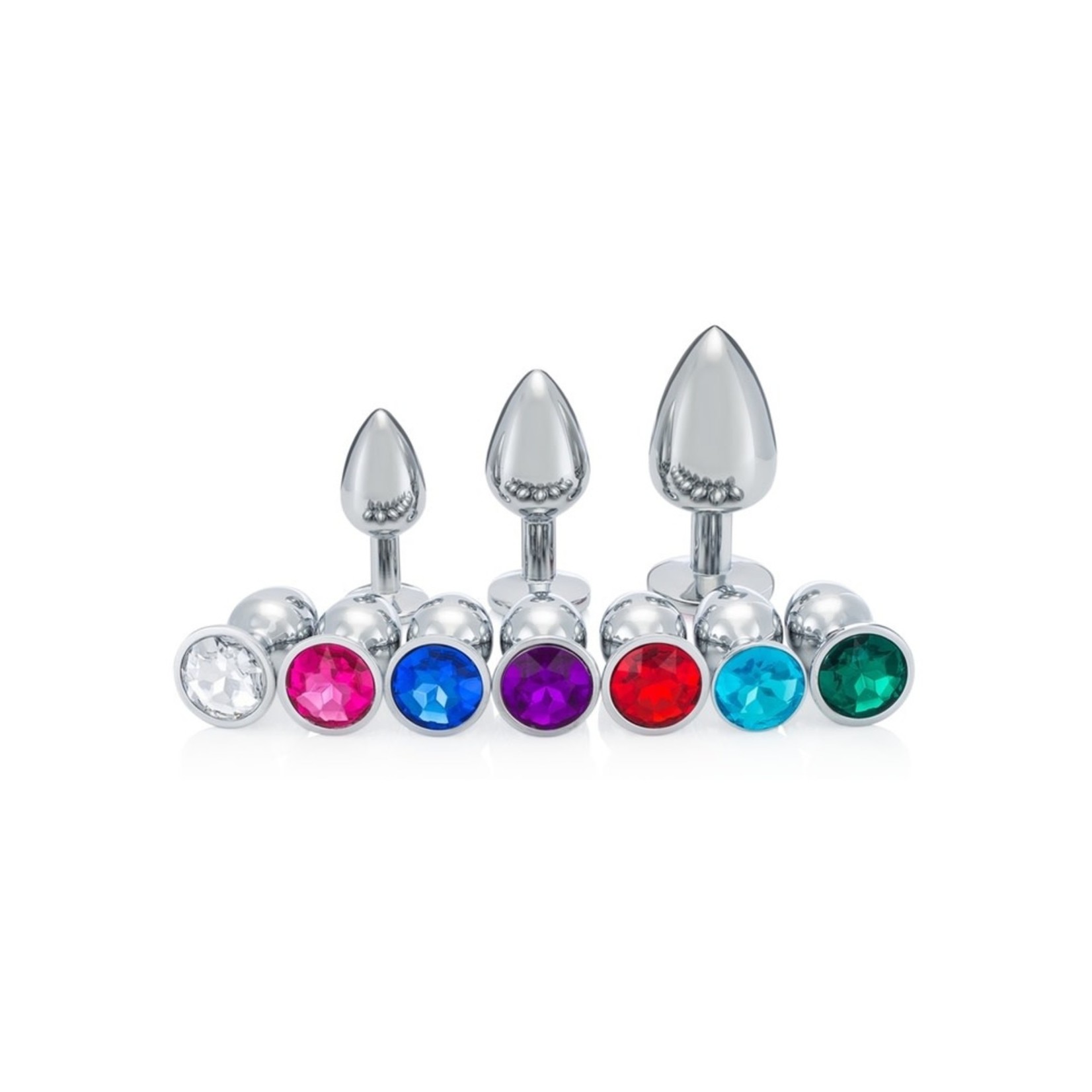 STAINLESS STEEL JEWEL PLUG MEDIUM