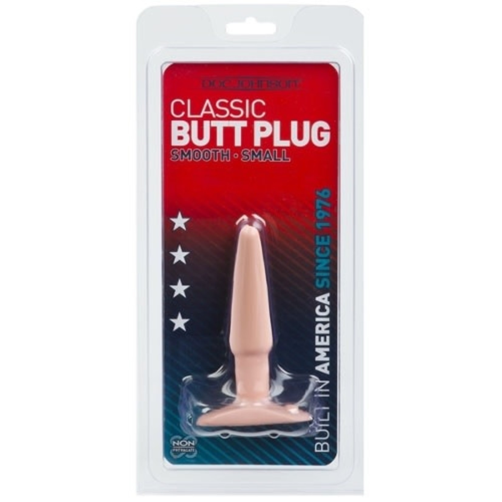 DOC JOHNSON CLASSIC BUTT PLUG SMALL WHITE