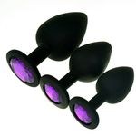 SILICONE JEWEL PLUG - LARGE ASSORTED COLORS