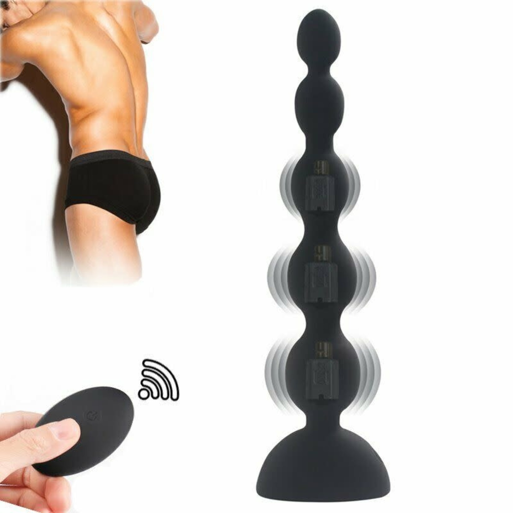 REMOTE ANAL BEADS LARGE 3 RUMB