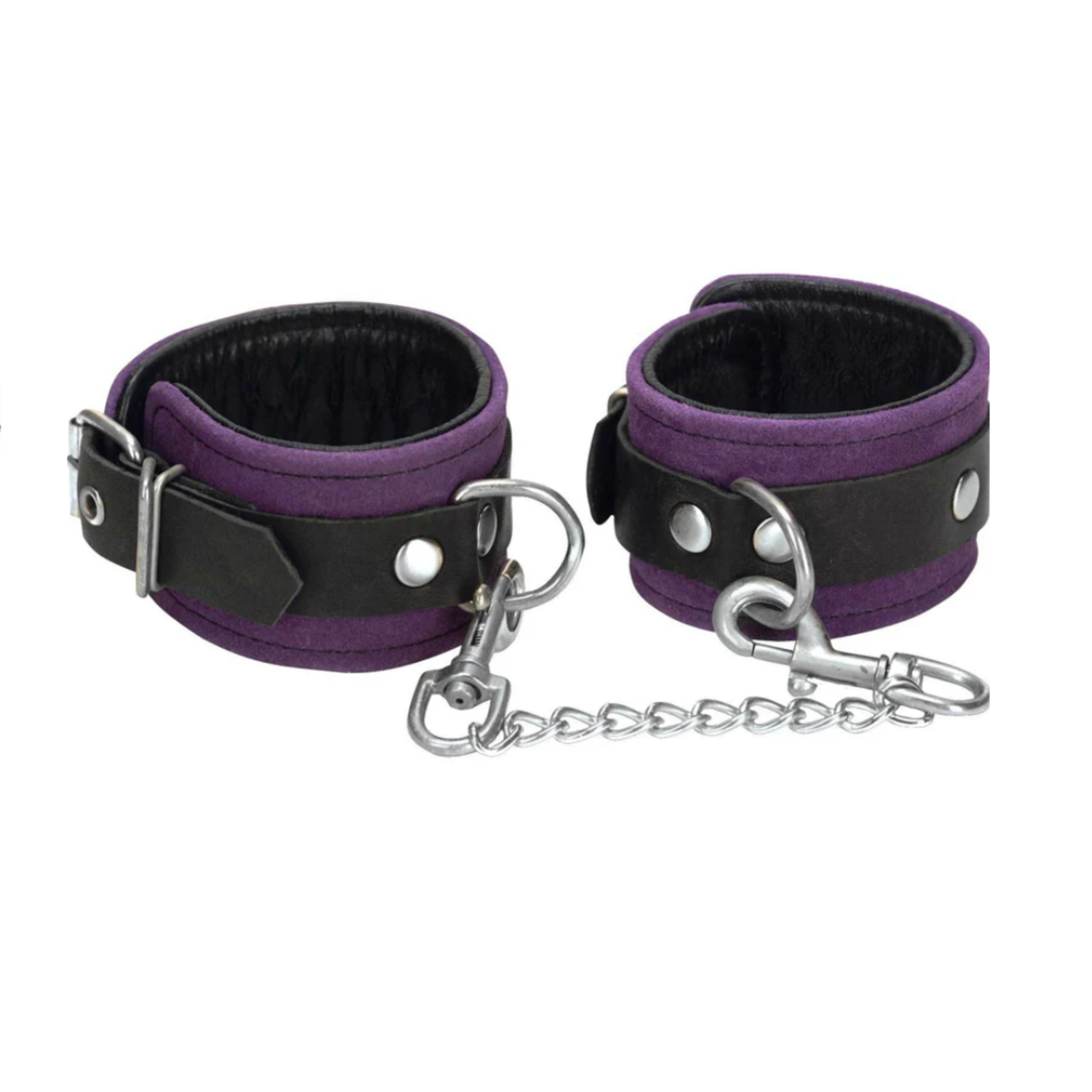 PUNISHMENT PURPLE SUEDE CUFFS