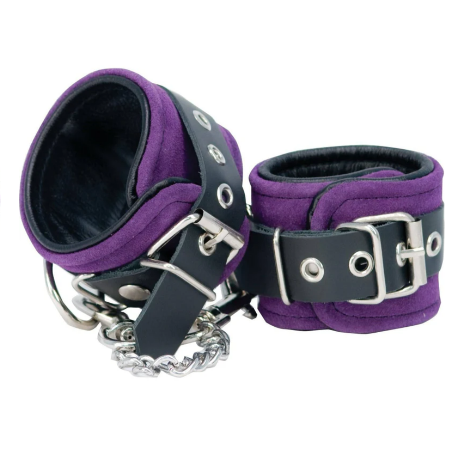 PUNISHMENT PURPLE SUEDE CUFFS