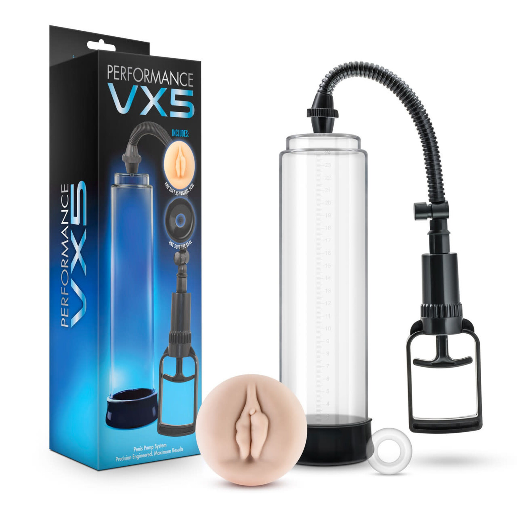 BLUSH BLUSH - PERFORMANCE - VX5 MALE ENHANCEMENT PUMP SYSTEM - CLEAR