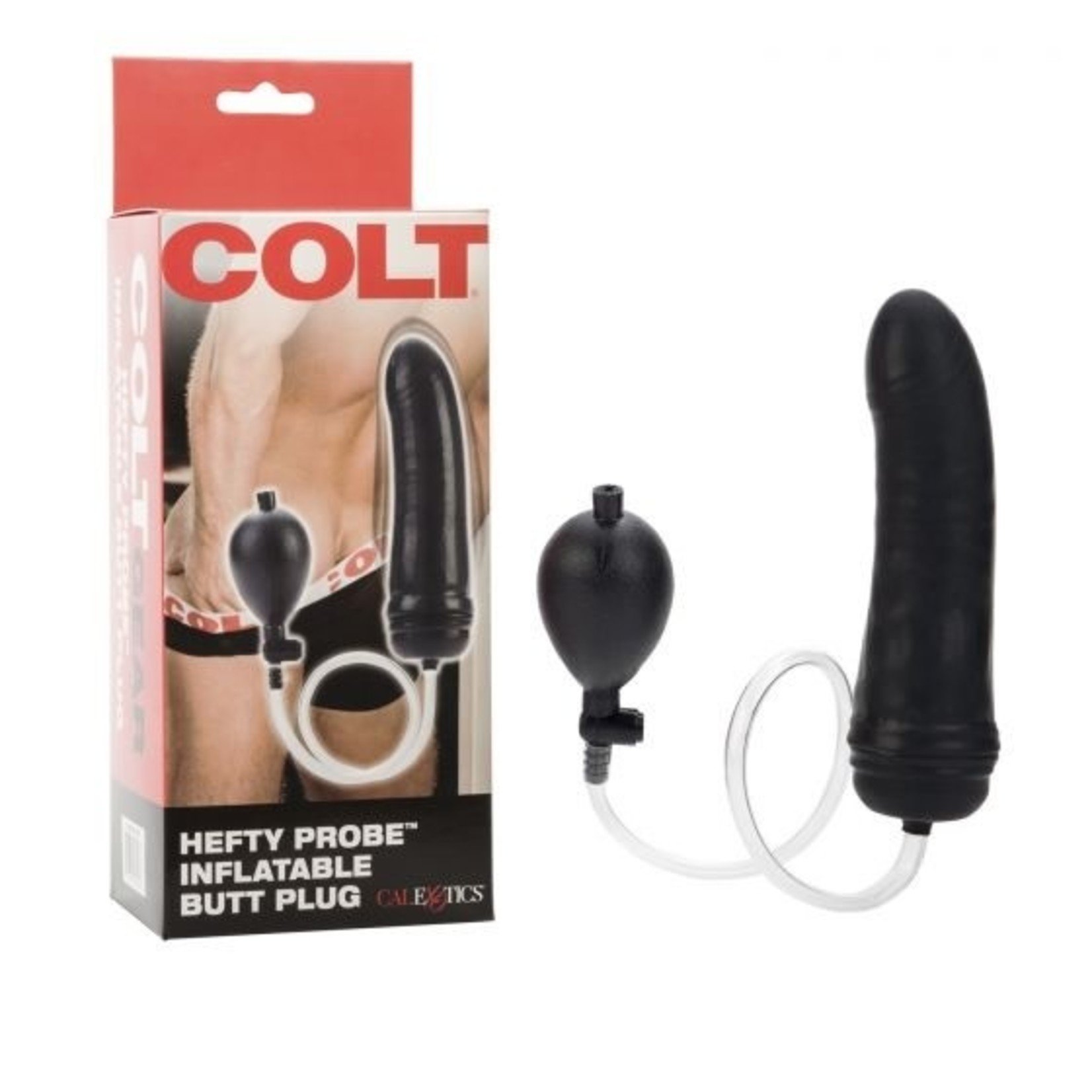 COLT COLT HEFTY PROBE INFLATABLE BUTT PLUG - BLACK