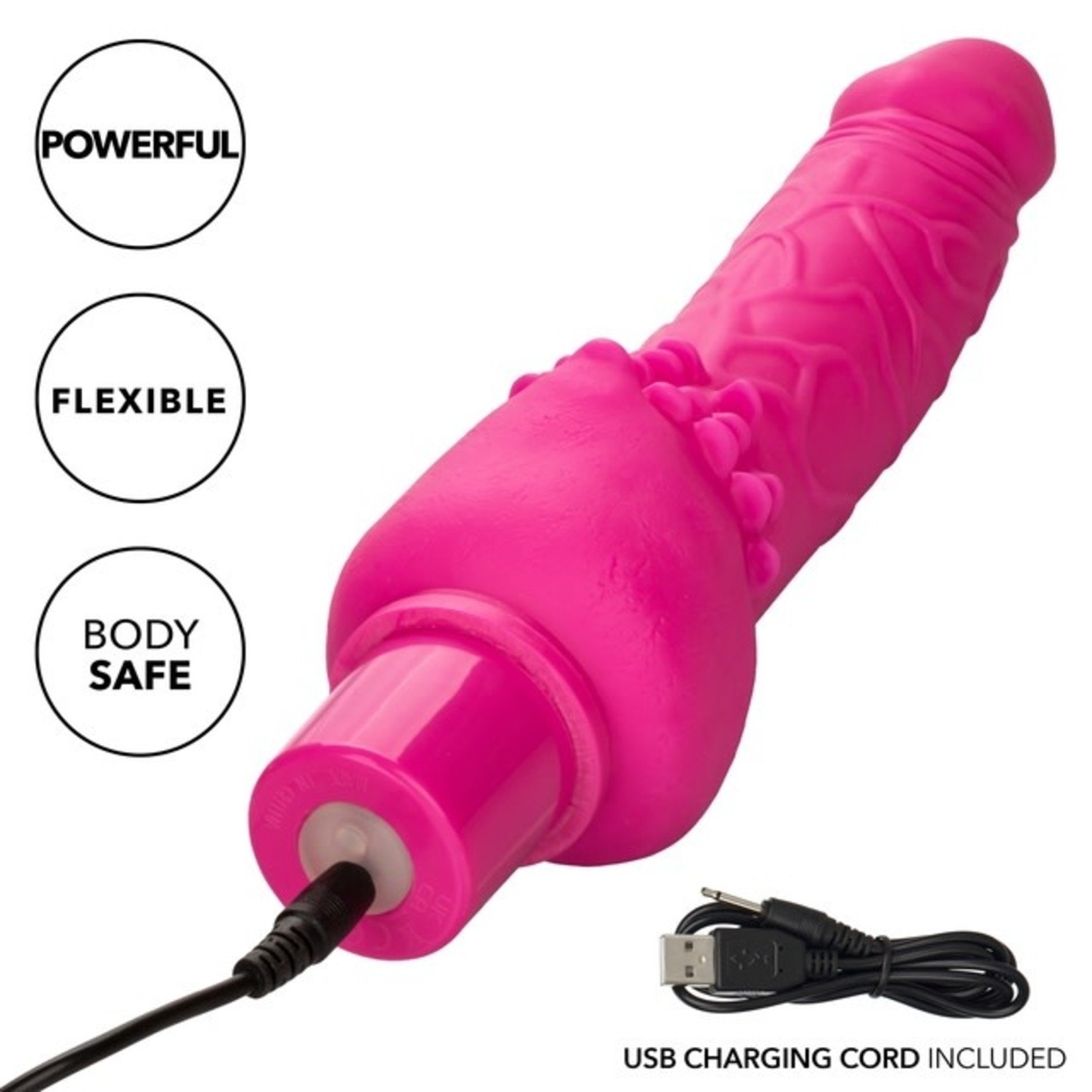 CALEXOTICS RECHARGEABLE POWER STUD CLITERRIFIC - PINK