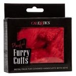 CALEXOTICS PLAYFUL FURRY CUFFS - RED