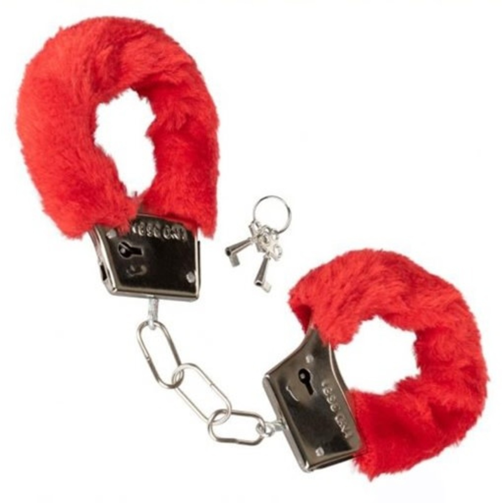 CALEXOTICS PLAYFUL FURRY CUFFS - RED