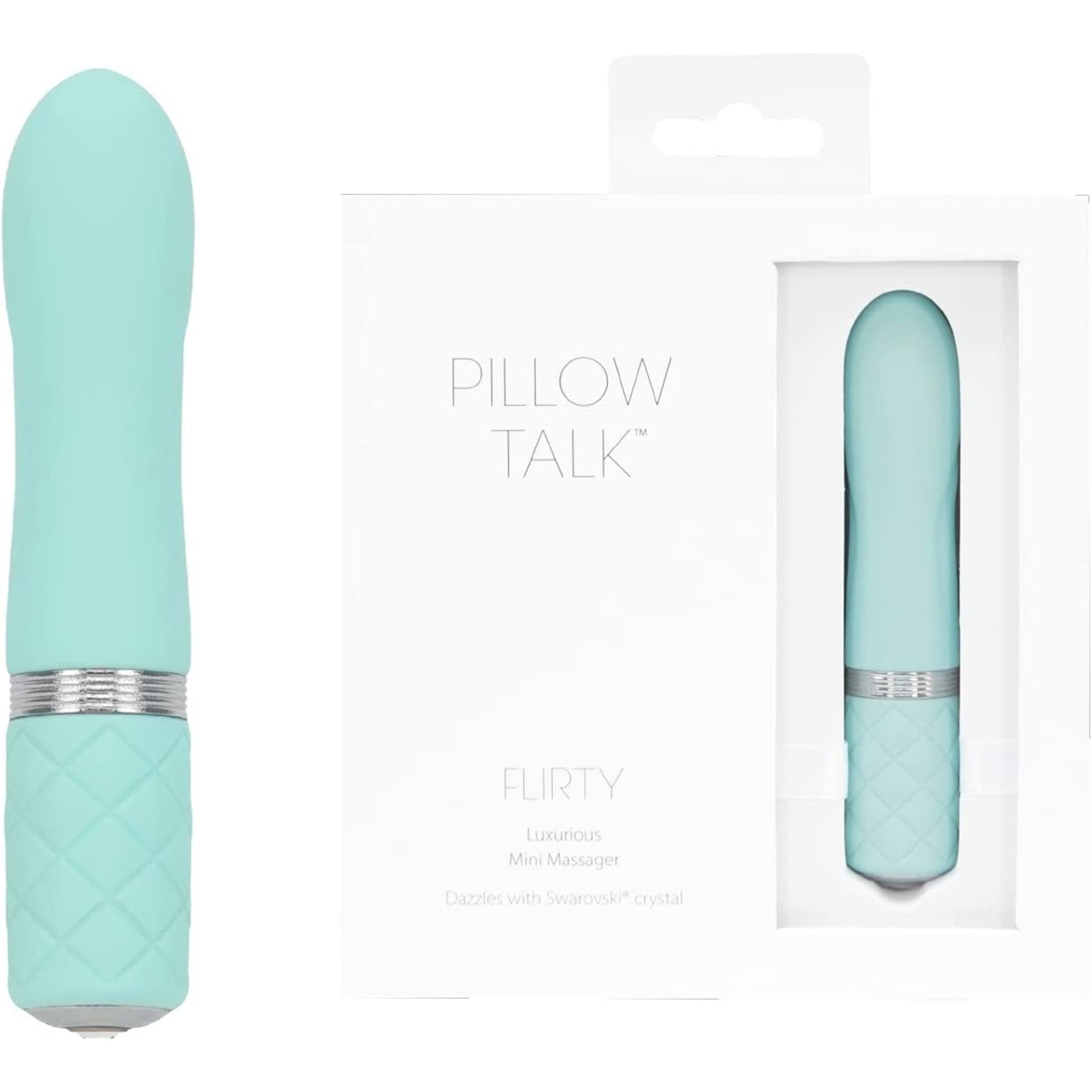 PILLOW TALK FLIRTY MINI MASSAGER TEAL