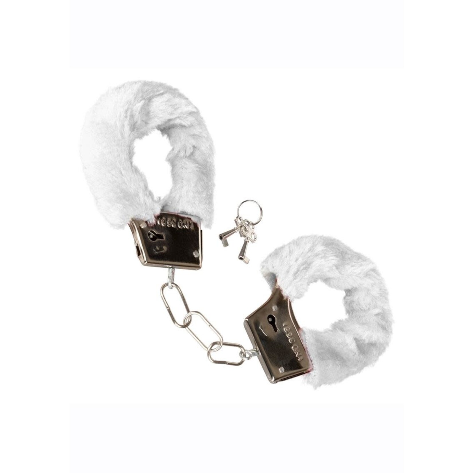 CALEXOTICS PLAYFUL FURRY CUFFS - WHITE