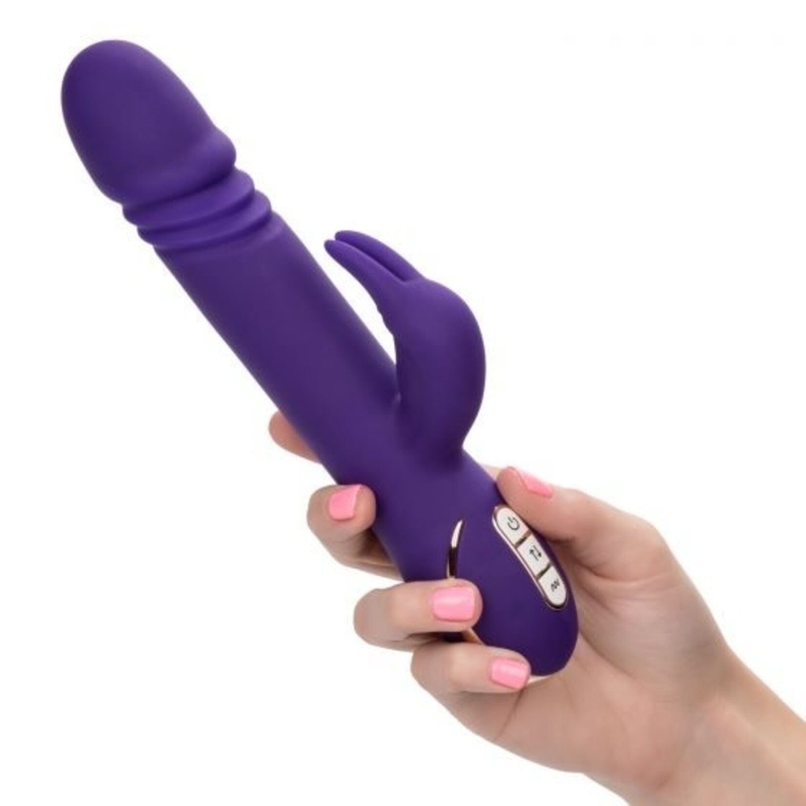 CALEXOTICS JACK RABBIT SIGNATURE SILICONE THRUSTING RABBIT PURPLE