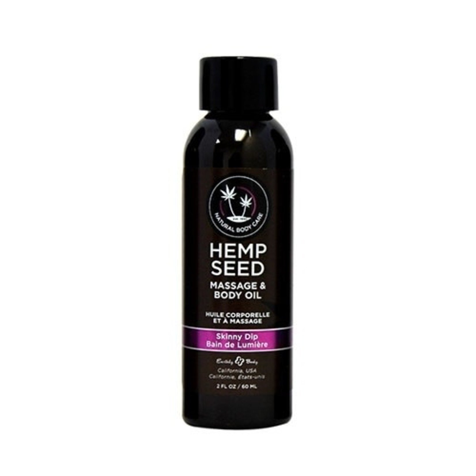 EARTHLY BODY EARTHLY BODY - HEMP SEED MASSAGE OIL 2OZ. SKINNY DIP (04571)