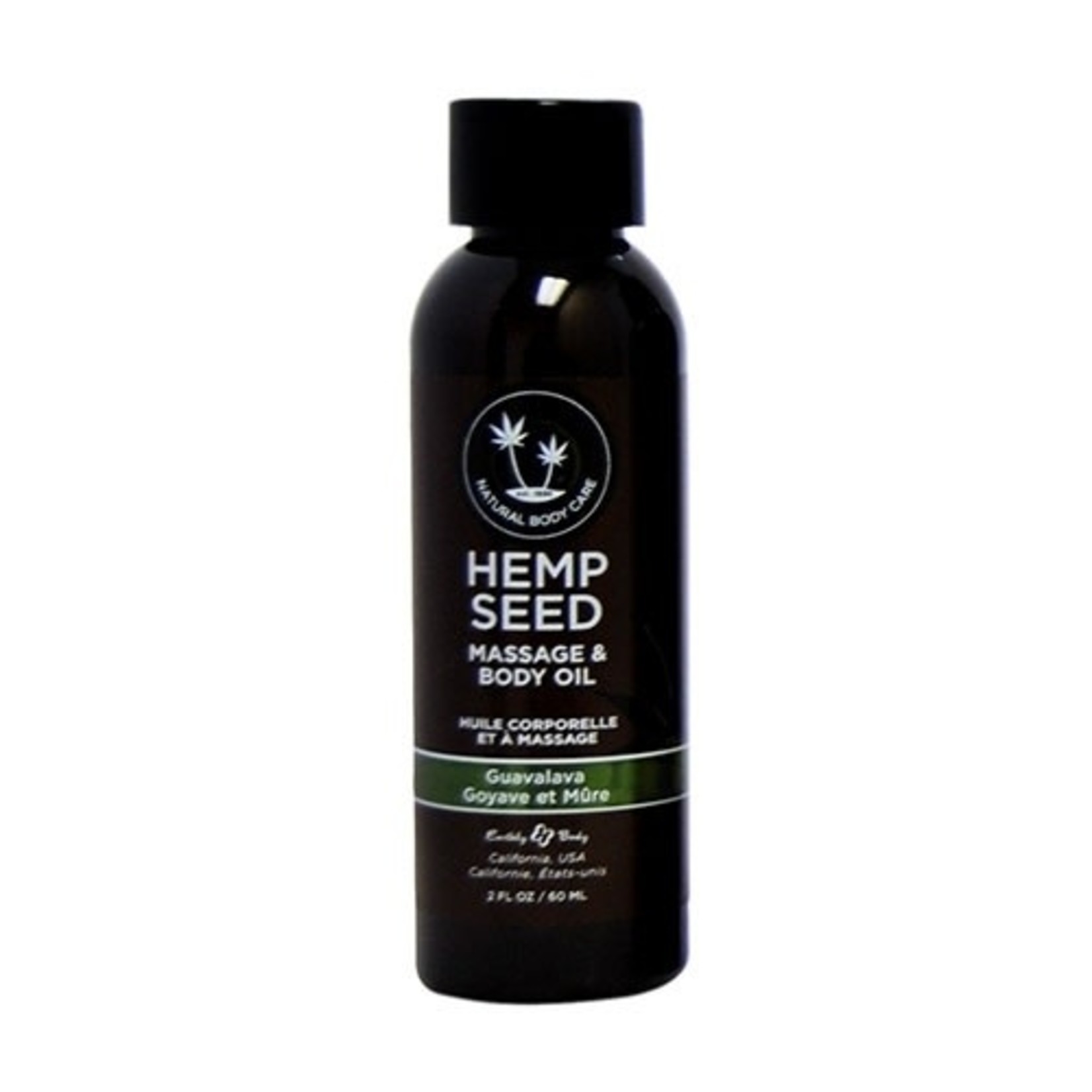 EARTHLY BODY EARTHLY BODY - HEMP SEED MASSAGE OIL 2OZ. GUAVALVA (04519)