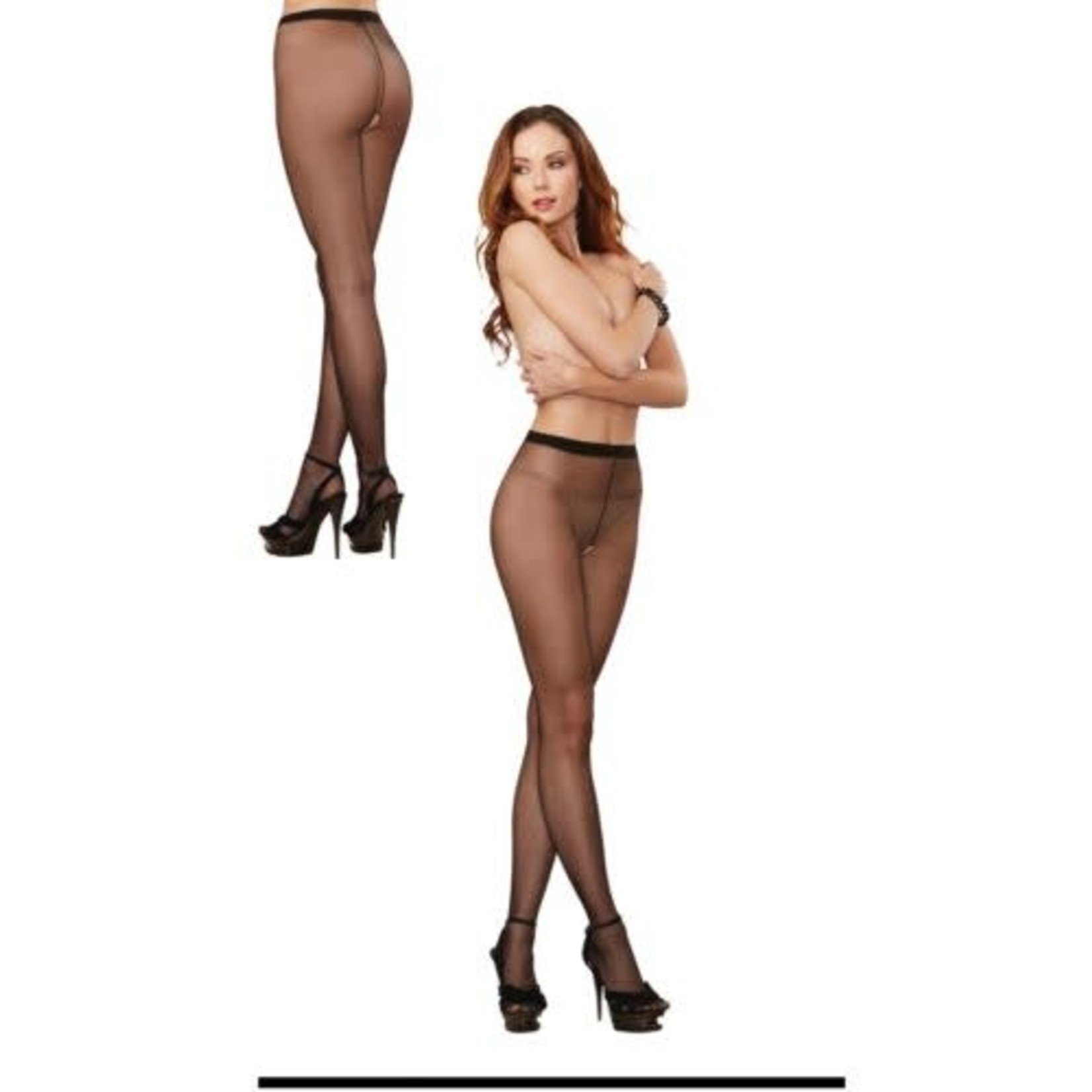 DREAMGIRL LINGERIE OPEN CROTCH PANTYHOSE